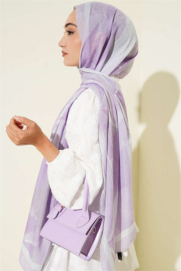 Vera Series Bamboo Crush Shawl Lilac