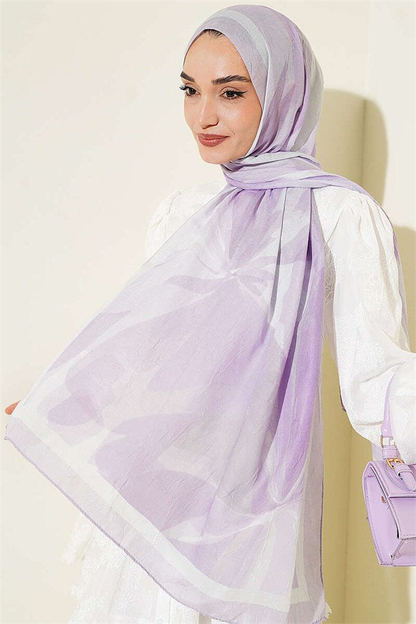 Vera Series Bamboo Crush Shawl Lilac