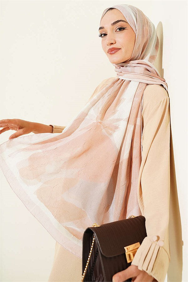 Vera Series Bamboo Crush Shawl Powder