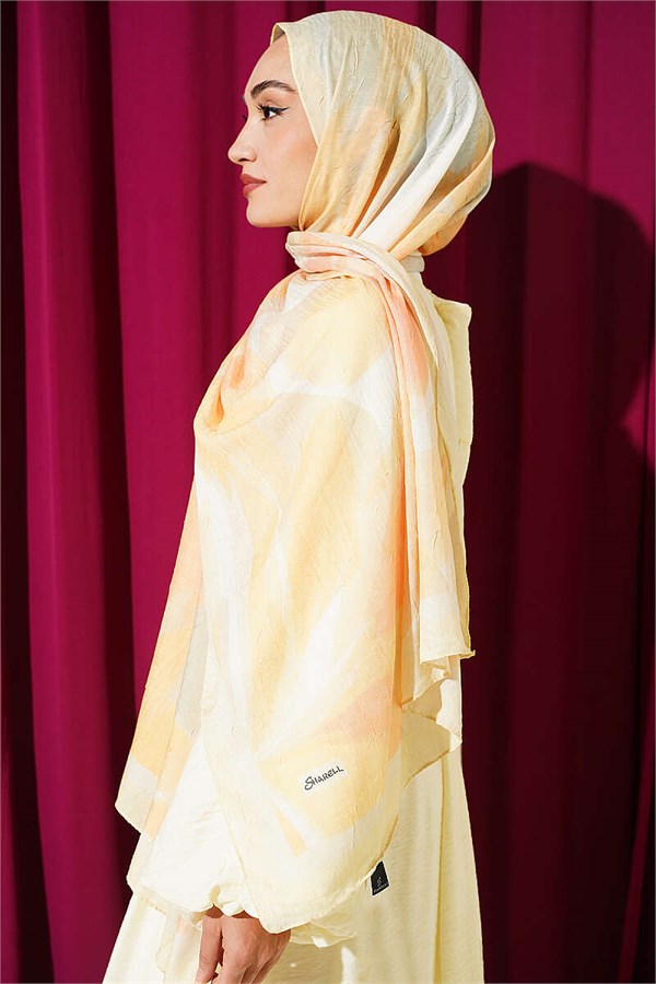 Vera Series Bamboo Crush Scarf Yellow