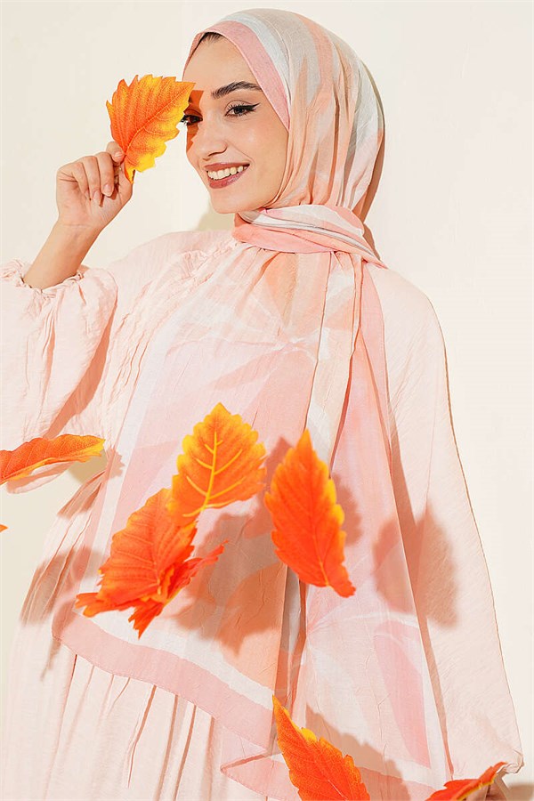 Vera Series Bamboo Crush Shawl Salmon