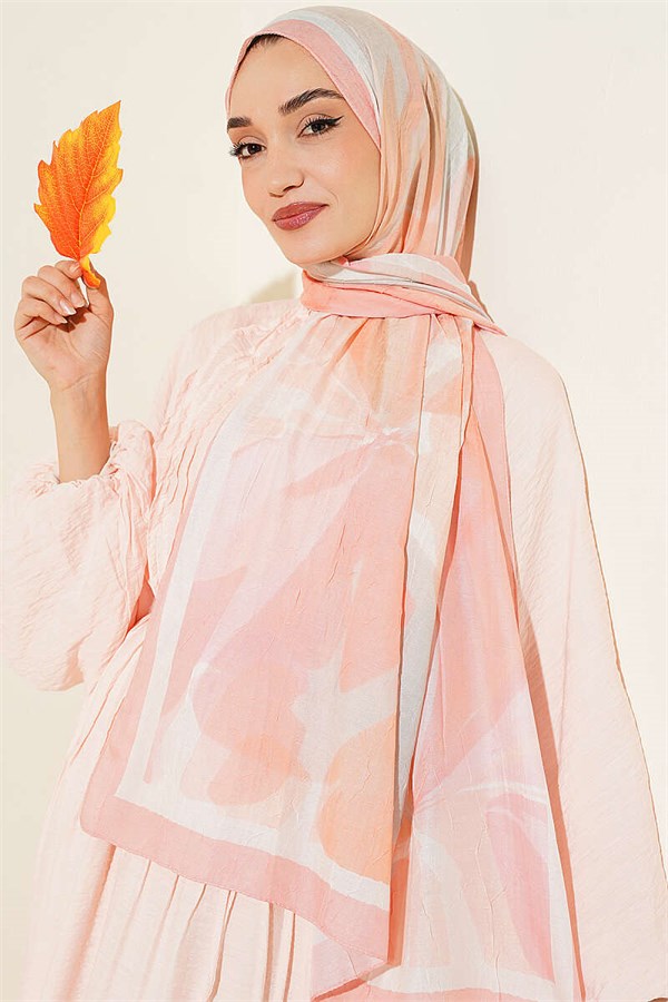Vera Series Bamboo Crush Shawl Salmon