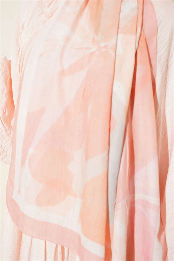 Vera Series Bamboo Crush Shawl Salmon
