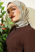 Verona Patterned Bamboo Crush Scarf, Light Green