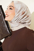 Verona Patterned Bamboo Crash Scarf Stone