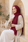 Viole Voile Shawl Series Burgundy
