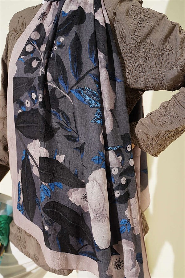 Violet Liva Modal Crush Shawl Beige