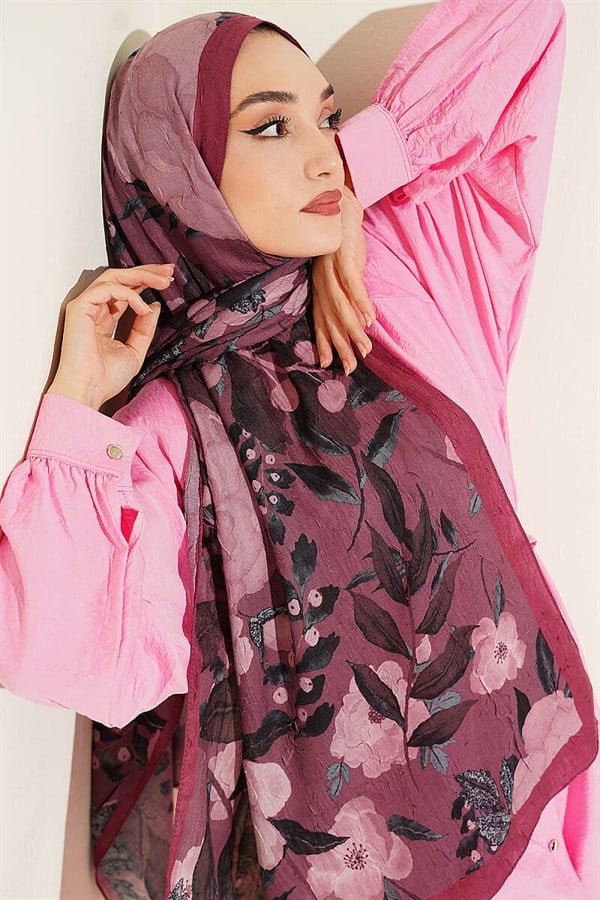 Violet Liva Modal Crush Shawl, Rose Pink