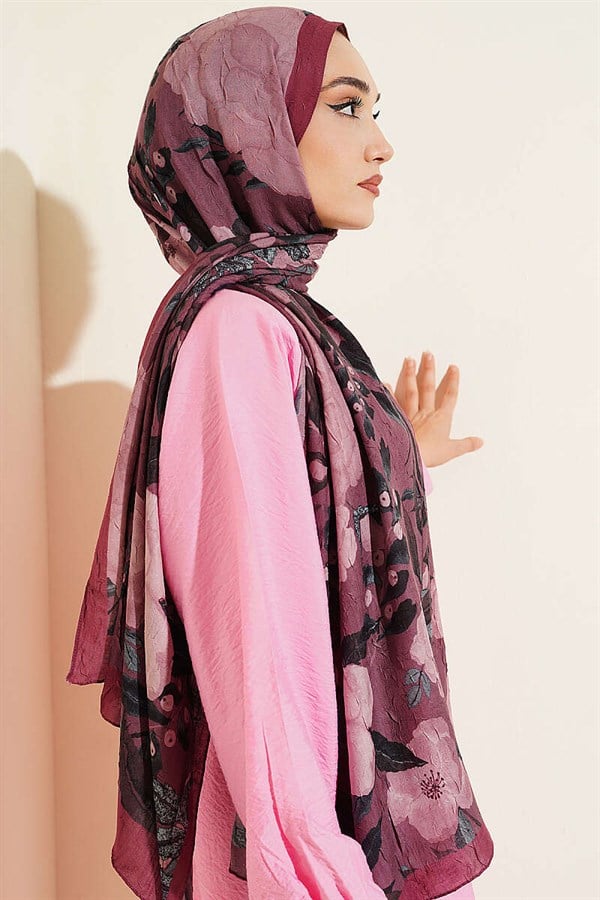Violet Liva Modal Crush Shawl, Rose Pink