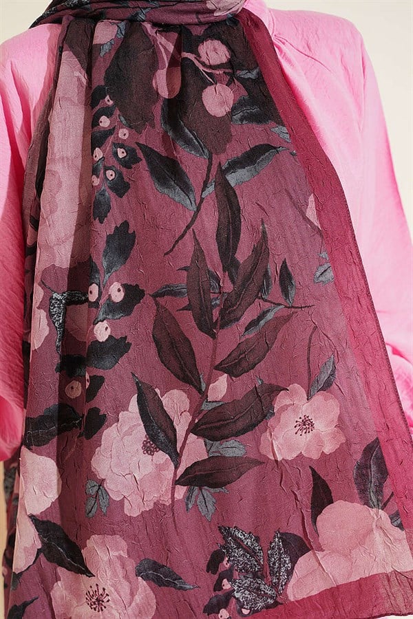 Violet Liva Modal Crush Shawl, Rose Pink