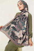 Violet Liva Modal Crush Shawl Mink