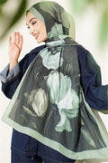 Viona Bamboo Kras Shawl Khaki