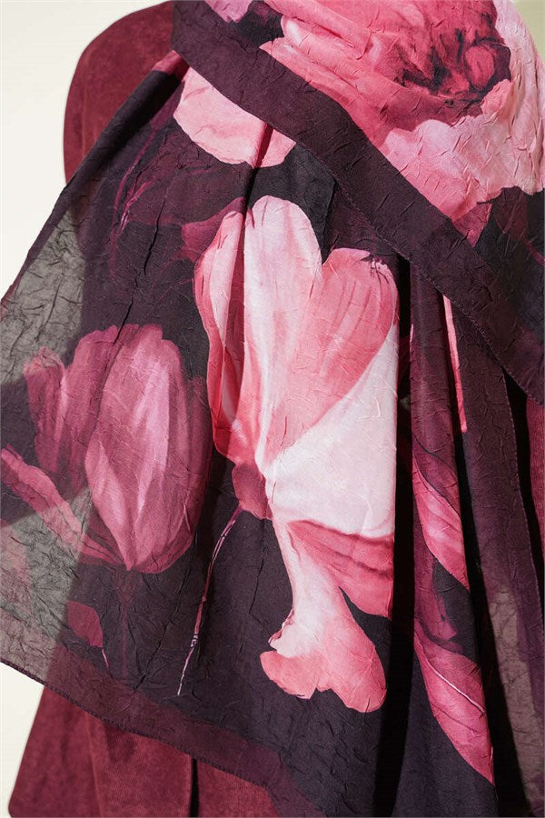 Viona Bamboo Krash Shawl Plum