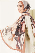 Viona Bamboo Crush Shawl Tan