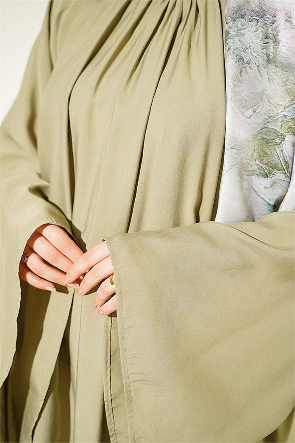 Tunic with Gathered Neckline, Light Green