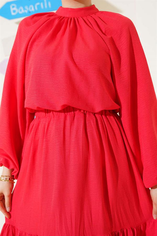 Alizarin 2 Piece Set with Pleated Collar and Skirt