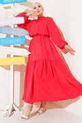 Alizarin 2 Piece Set with Pleated Collar and Skirt