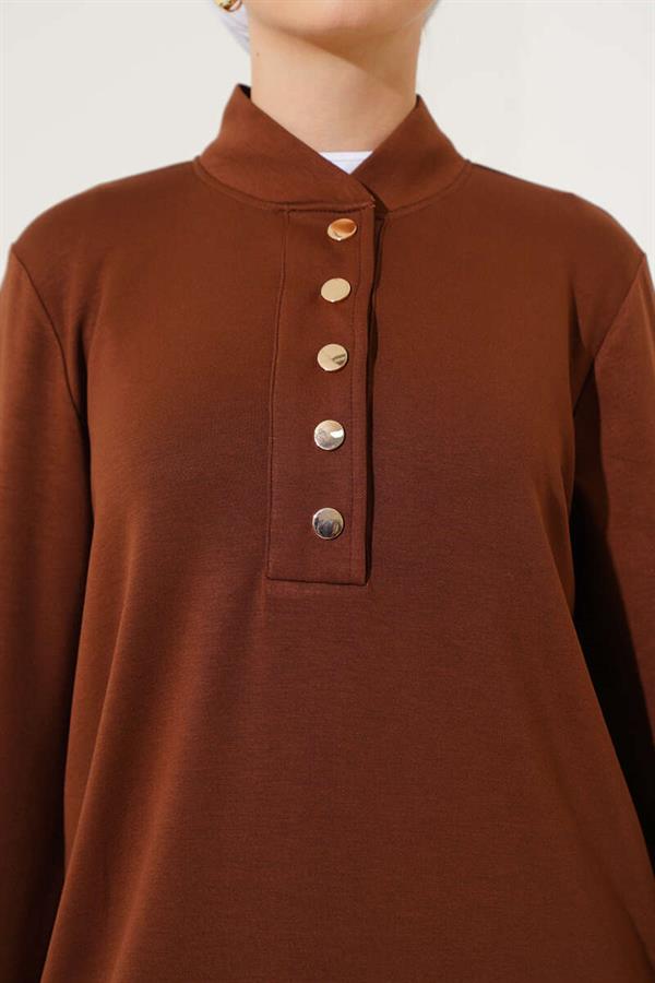 Snap Collar 2 Piece Set Brown