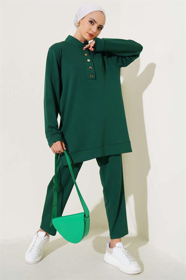 Snap Collar 2 Piece Set Emerald