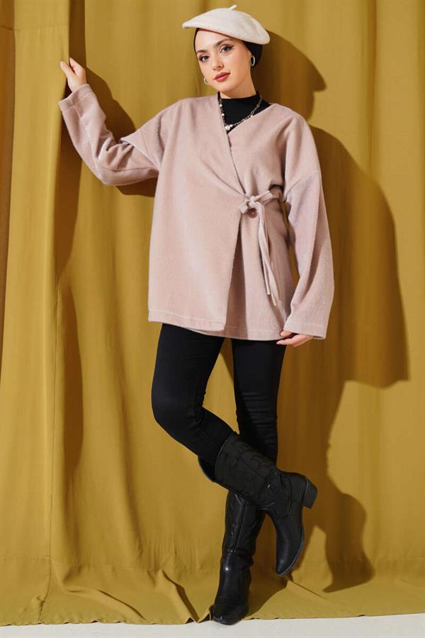 Side Tie Goldfox Jacket Beige