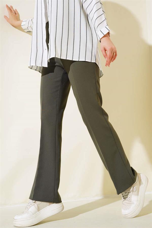 Side Zipper Trousers Mint