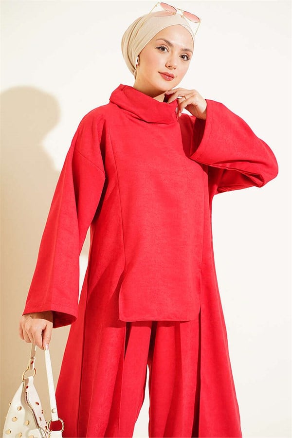 Side Detail 2 Piece Set, Red