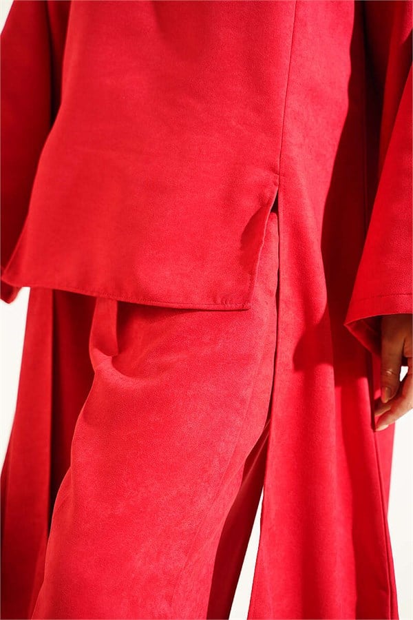 Side Detail 2 Piece Set, Red