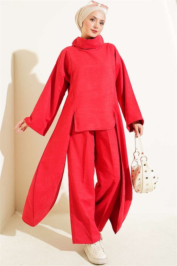 Side Detail 2 Piece Set, Red
