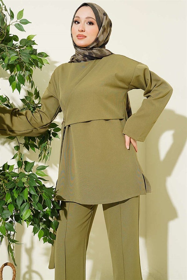 Side-Tie 2 Piece Set, Light Green