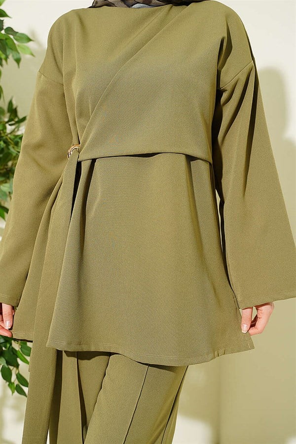 Side-Tie 2 Piece Set, Light Green