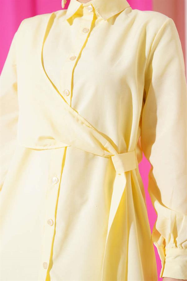 Side Tie Tunic Yellow
