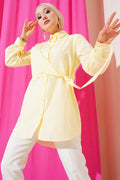 Side Tie Tunic Yellow