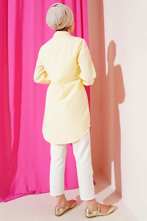 Side Tie Tunic Yellow