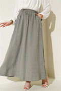 Basic Skirt with Side Pockets, Mint Green