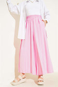 Casual Tencel Trousers with Side Pockets in Pink