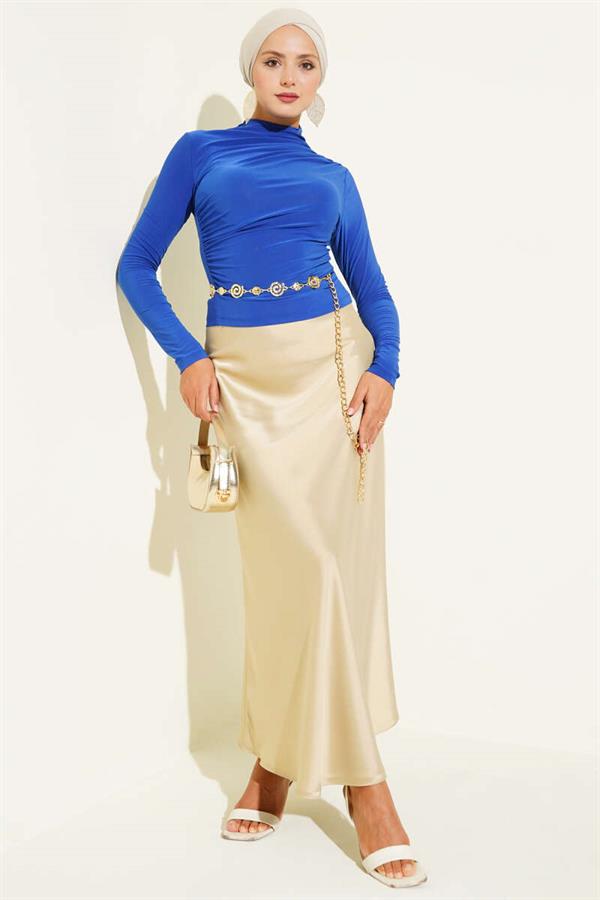Sandy Blouse with Side Gathering Detail in Saks