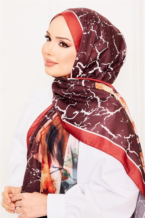 Leaf Pattern Soft Shawl -4