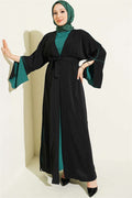 Batwing Sleeve 2 Piece Set, Black