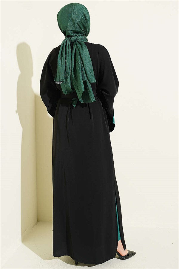 Batwing Sleeve 2 Piece Set, Black
