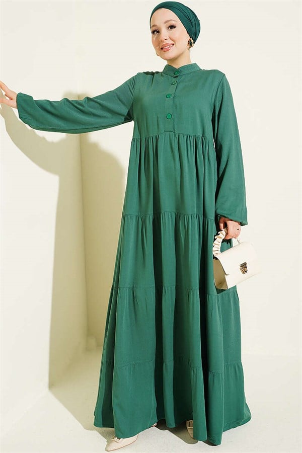 Half-Button Belmando Dress Green