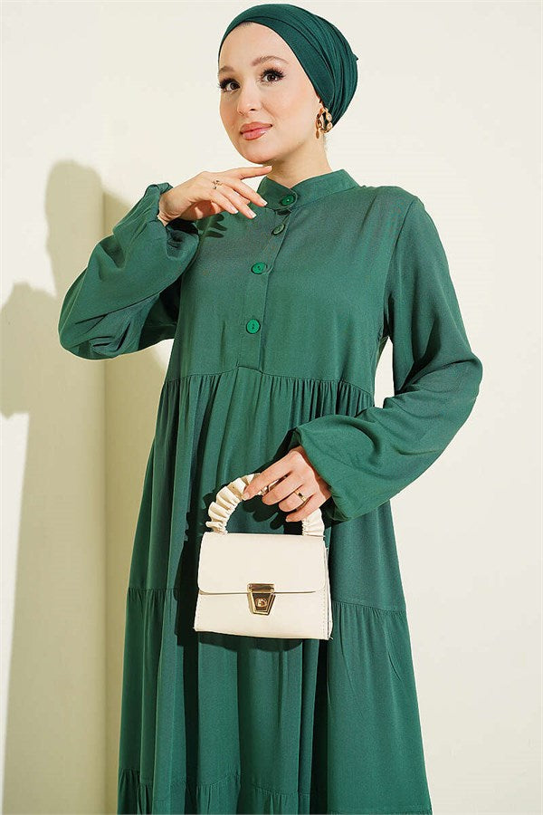 Half-Button Belmando Dress Green