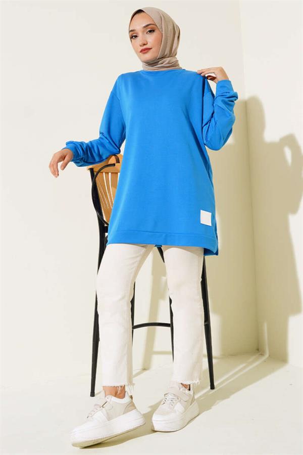 Blue Tunic with Printed Emblem