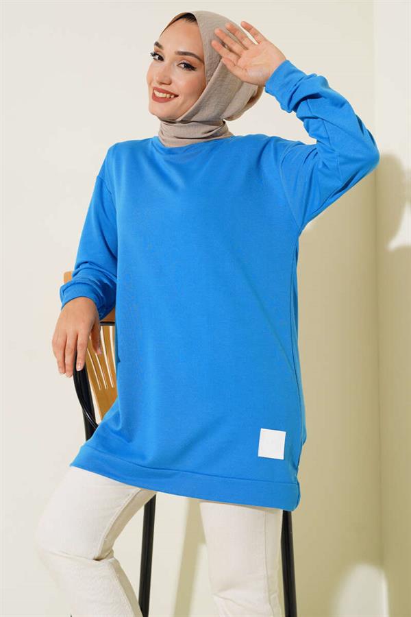 Blue Tunic with Printed Emblem