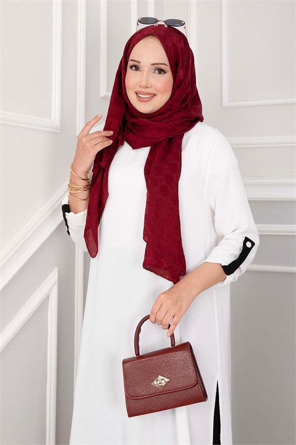 Long Tunic and Pants Set with Slit Detail, Ecru