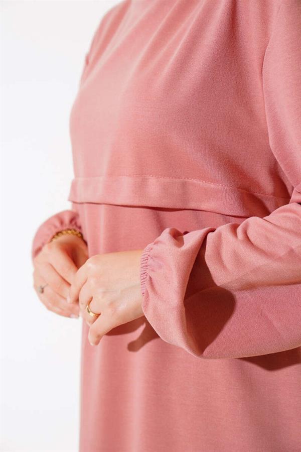 Slit Long 2 Piece Set Dusty Rose