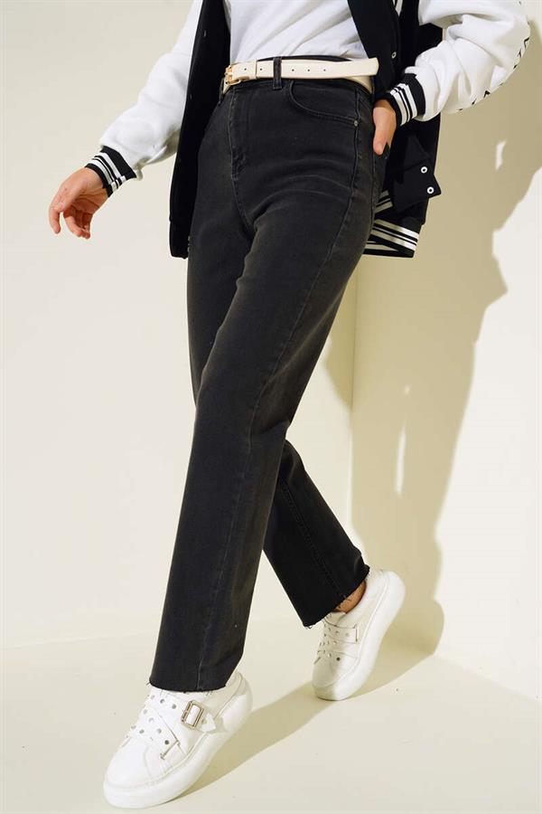 High Waist Jeans Smoked