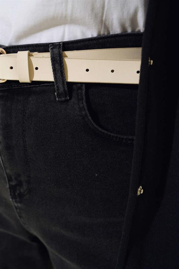 High Waist Jeans Smoked