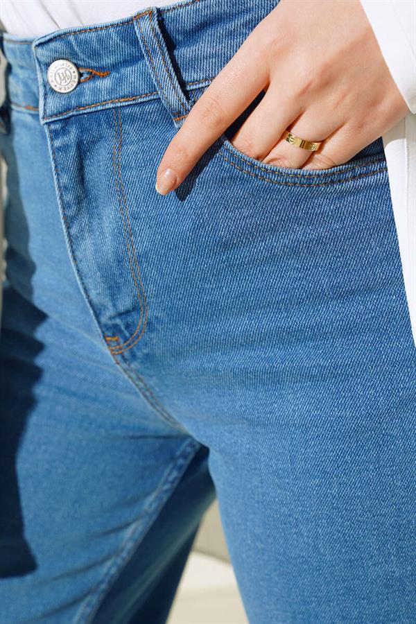 High Waist Palazzo Jeans Light Blue