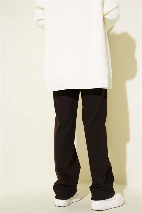 High Waist Palazzo Trousers Brown