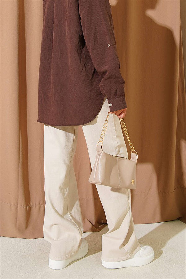 High Waist Palazzo Pants Stone